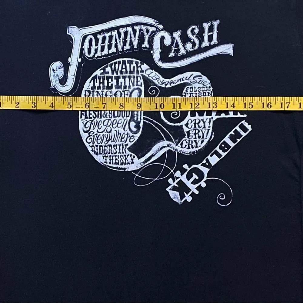 Authentic Signed Johnny Cash Graphic T Shirt - Picture 5 of 7